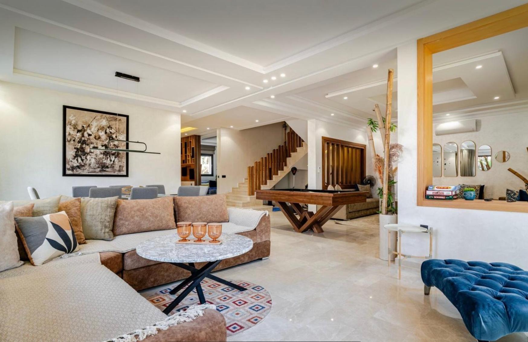 Villa Exotic Vip Family Only -service Chambre,billard,ping-pong,piscine Privee -chauffee Sur Demande- Marrakesch